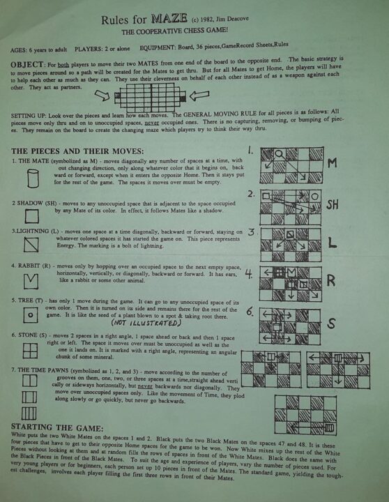Maze - Maze rules page 2 - Credit: KarenSDR