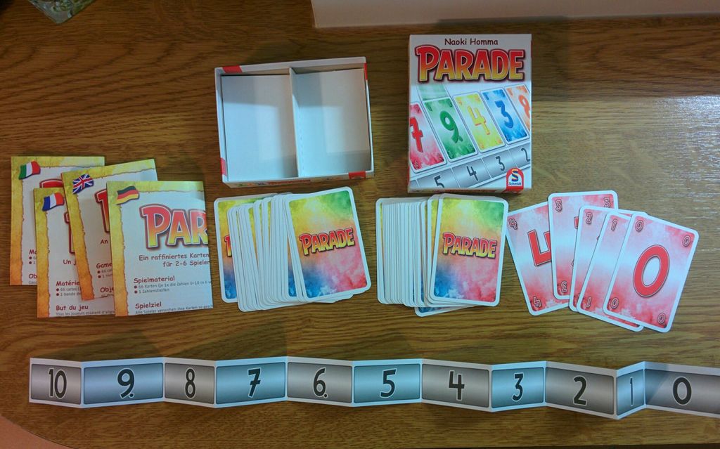Parade - Box contents, Schmidt version
- Credit: mcfer