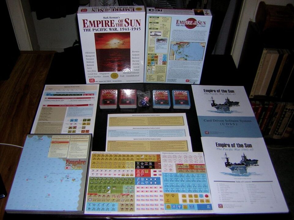 Empire of the Sun: The Pacific War 1941-1945 - Mark Herman’s Empire of the Sun The Pacific War, 1941-1945 Second Edition by GMT Games. - Credit: rexbinary