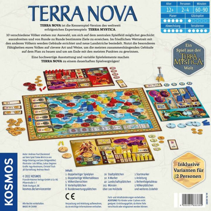 Terra Nova - Terra Nova, KOSMOS, 2022 — back cover (image provided by the publisher) - Credit: W Eric Martin