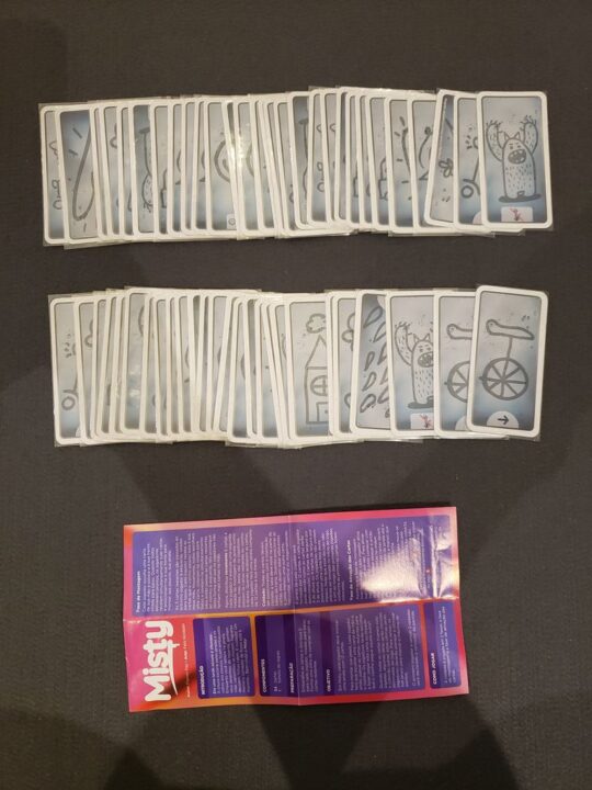 Misty - Misty - Brazilian edition - sleeved cards and rulebook - Credit: Efoxtrot