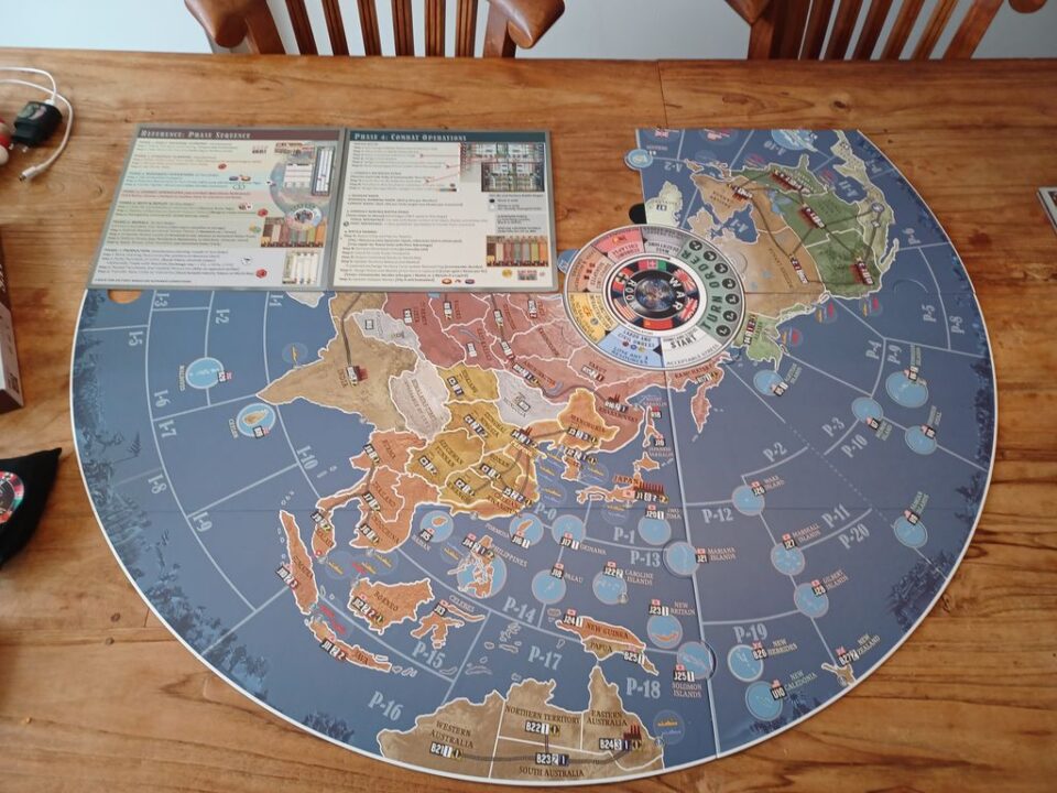 War Room - Pacific map configuration. Off map: Middle East - Credit: Seth_Logan