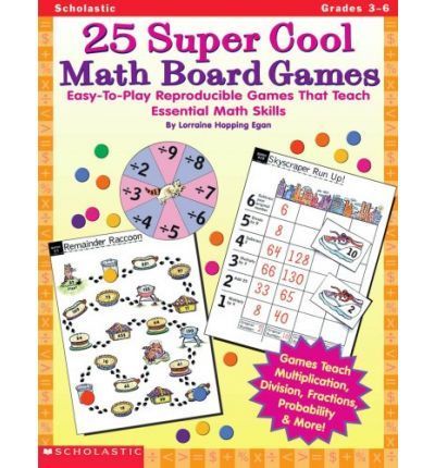 25 Super Cool Math Board Games: Box Cover Front