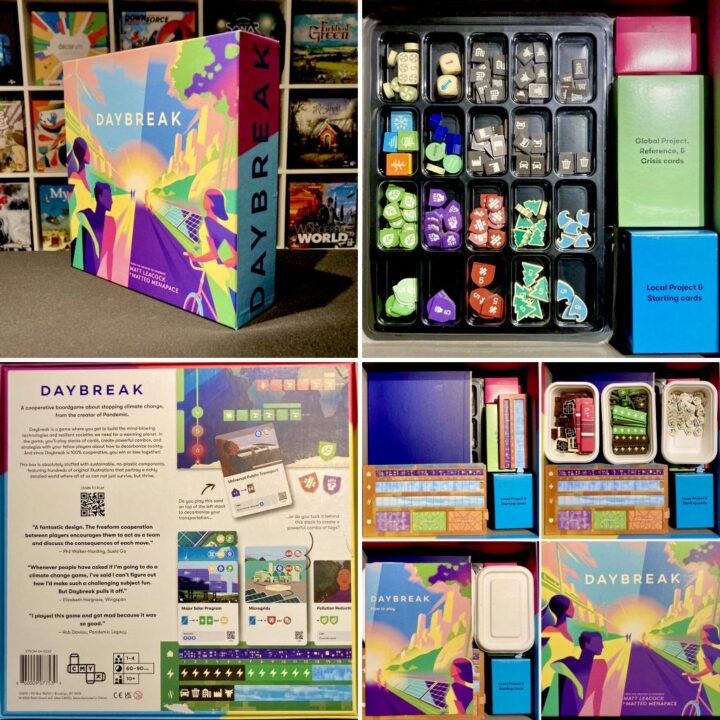 Daybreak - Daybreak storage solution using a $3 token tray and the pulp containers that are included with the game. - Credit: sikmag