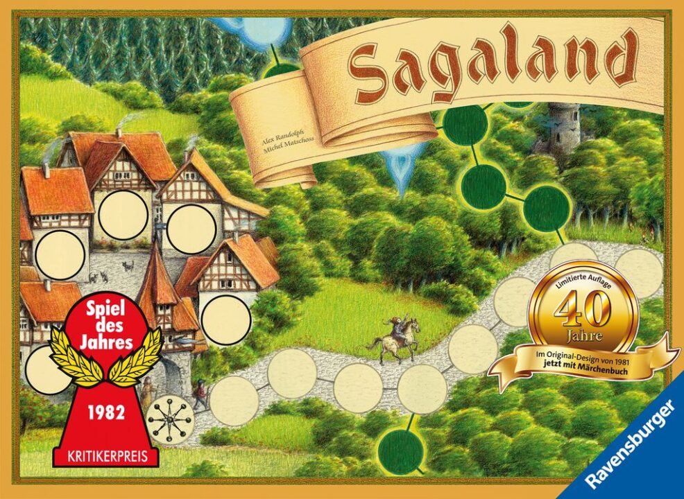 Enchanted Forest - Sagaland, Ravensburger, 2021 — front cover, 40th anniversary edition (image provided by the publisher) - Credit: W Eric Martin