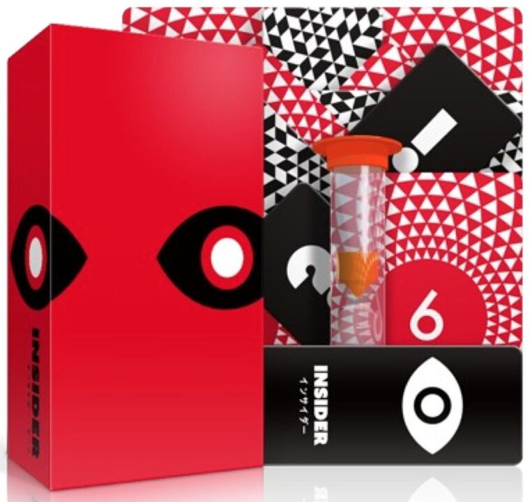 Insider - Insider, Oink Games, 2016 — box and sample components (image provided by the publisher) - Credit: W Eric Martin