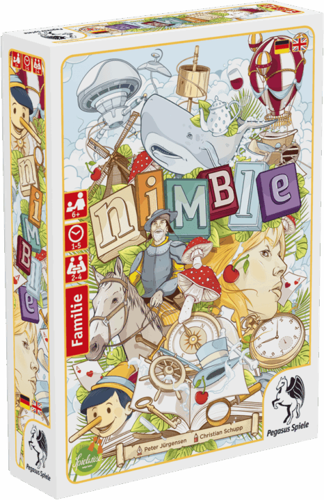 Nimble - Nimble, Edition Spielwiese/Pegasus Spiele, 2018 (image provided by the publisher) - Credit: W Eric Martin