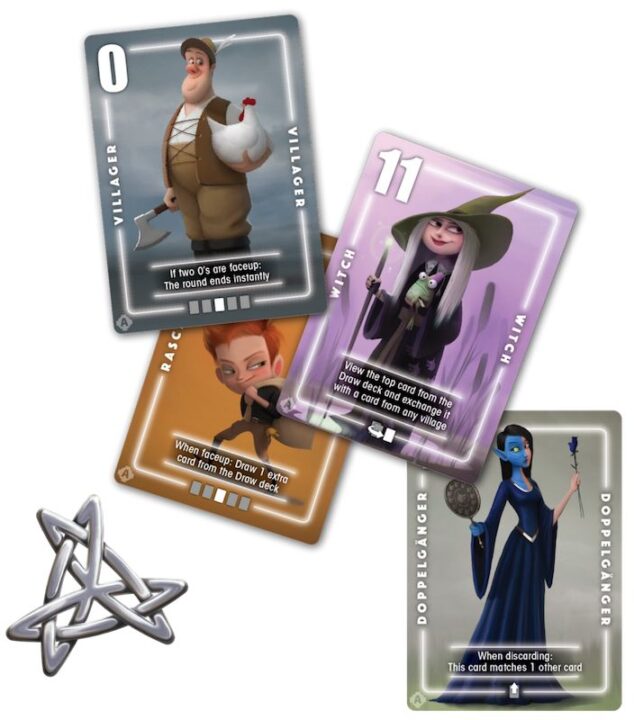Silver - Silver, Bézier Games, 2019 — amulet and sample cards (image provided by the publisher) - Credit: W Eric Martin