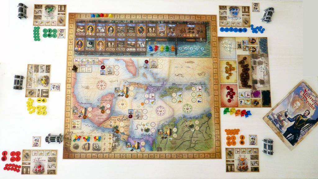 Francis Drake - starting the game: 5 players - Credit: fabricefab