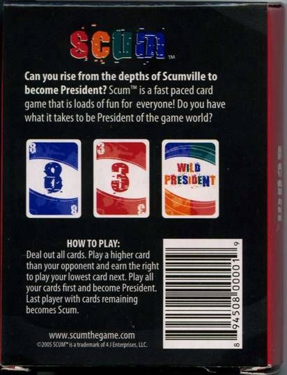 Scum - Hi-res scan of the back of the box - Credit: MartinStever