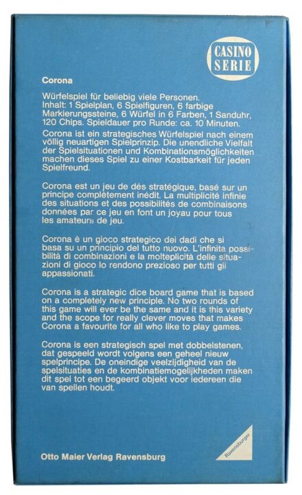Corona - Box back - Credit: Marvelfan