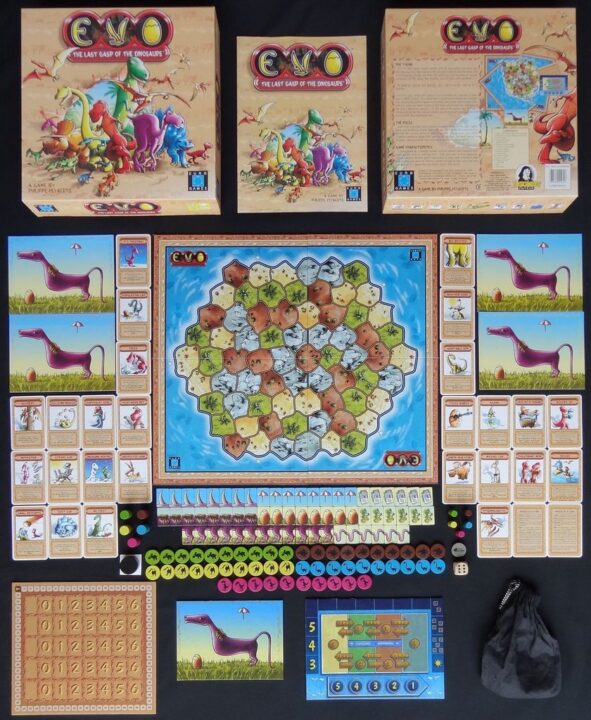 Evo - Evo components, Descartes Editeur, Eurogames version - Credit: FortyOne