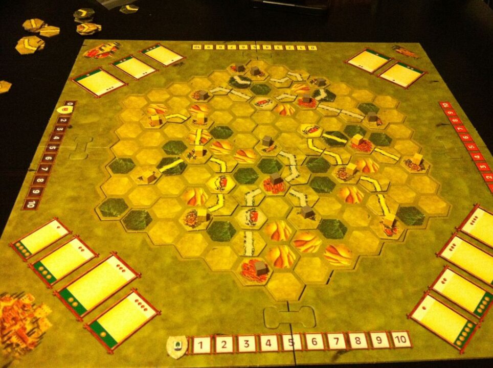 La Strada - I tried a game of 2 player La Strada for my first time playing. I liked it but I suggesting using the variant rules on BGG. - Credit: jedijawa74