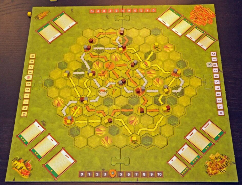 La Strada - 3-player game gefore scoring - Credit: kneumann