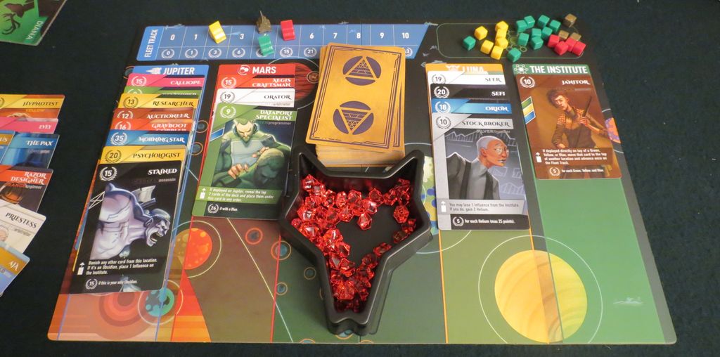 Red Rising - Trackers, markers, cards — yep, it’s a board game! - Credit: The Innocent