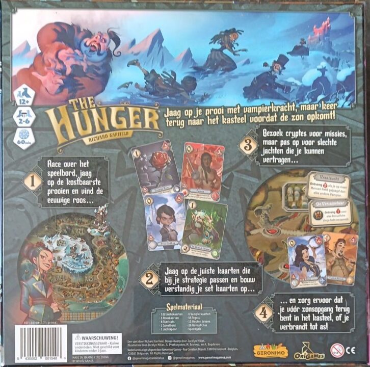 The Hunger - Dutch version Back - Credit: RollTheDice