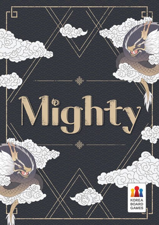 Mighty - Mighty, Korea Boardgames, 2023 — front cover (image provided by the publisher) - Credit: W Eric Martin
