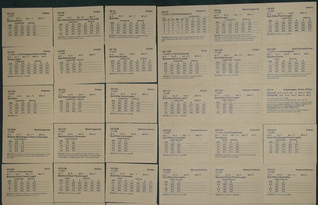 Ambush! - card sheet A, top half - Credit: humeral