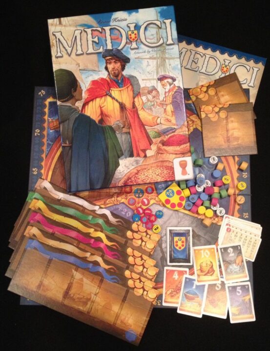 Medici - Medici, Grail Games, 2016 — components - Credit: W Eric Martin