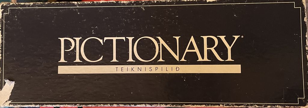 Pictionary - Icelandic first edition, front of box - Credit: tungufoss